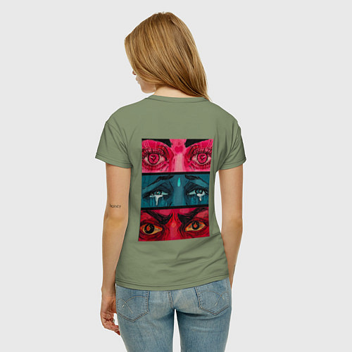 Женская футболка Странный вгляд / Авокадо – фото 4