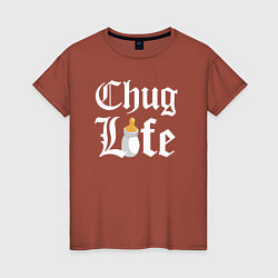 Женская футболка Thug life milk