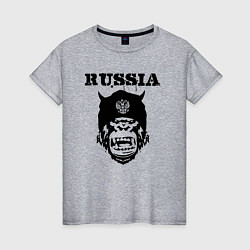 Женская футболка Russian gorilla