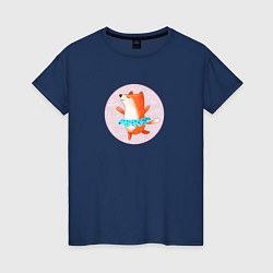 Женская футболка Танцующая лиса