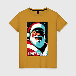 Женская футболка Arnold Schwarzenegger - Santa Claus