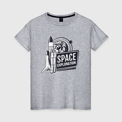 Женская футболка Исследование космоса