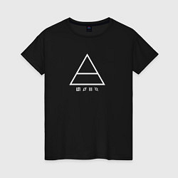 Женская футболка 30 Seconds to mars логотип треугольник