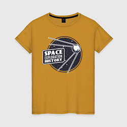 Женская футболка История исследования космоса