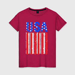 Женская футболка America flag