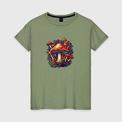 Женская футболка Сказочные грибы