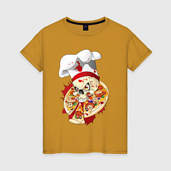 Женская футболка Bloody pizza