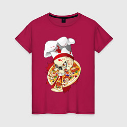 Женская футболка Bloody pizza