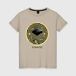 Женская футболка STRATIS крипта