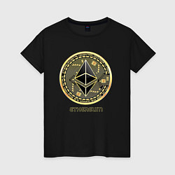 Женская футболка Ethereum крипта монета