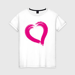 Женская футболка Сердечко для влюбленных