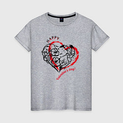 Женская футболка Сердце символ любви