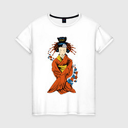 Женская футболка Японка в юкате