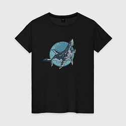 Женская футболка Большая акула
