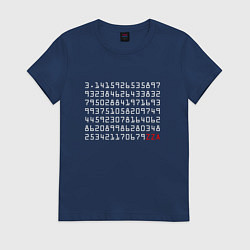 Женская футболка Число пи-zza