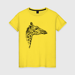 Женская футболка Жираф в профиль