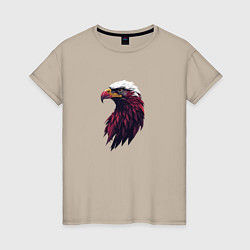 Женская футболка Арт портрет орла
