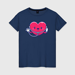Женская футболка Сердечко медика