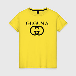 Футболка хлопковая женская Guguча, цвет: желтый