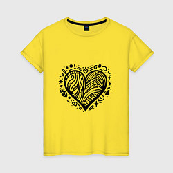 Женская футболка Декоративная татуировка сердце