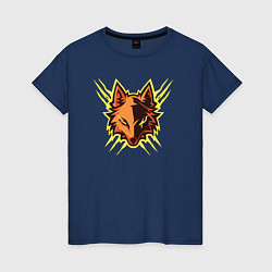 Женская футболка Electric fox