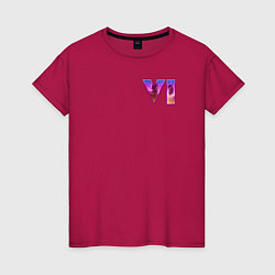 Женская футболка GTA VI - logo