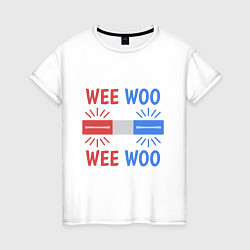 Женская футболка Wee woo