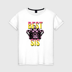 Женская футболка Best sis
