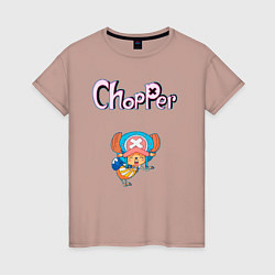 Женская футболка Чоппер доктор из аниме ван пис
