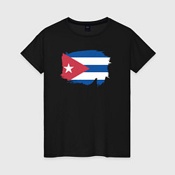 Женская футболка Флаг Кубы