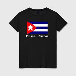 Женская футболка Free Cuba