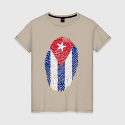 Женская футболка Куба отпечаток