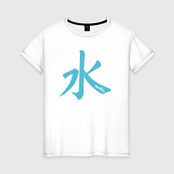 Женская футболка Вода иероглиф