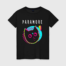 Женская футболка Paramore rock star cat