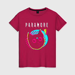 Женская футболка Paramore rock star cat