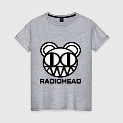 Женская футболка Radiohead logo bear