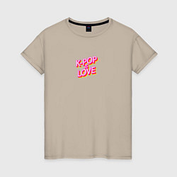 Женская футболка K-pop is love