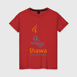 Женская футболка Shawa eating environment
