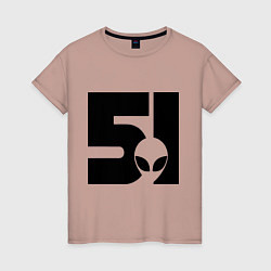 Женская футболка Area 51