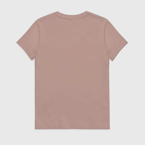 Женская футболка Место где ты живешь / Пыльно-розовый – фото 2