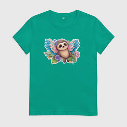 Женская футболка Маленький ленивец