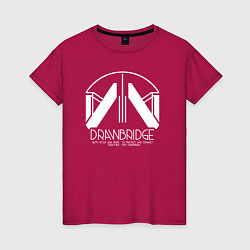 Женская футболка Drawbridge logo death stranding 2