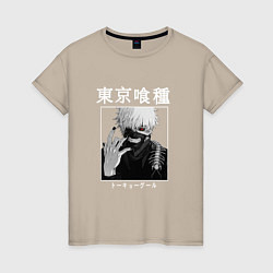 Женская футболка Аниме Токийский гуль Канеки Кен
