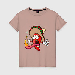 Женская футболка Горячий мексиканский перец