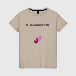 Женская футболка Два сердца рядом