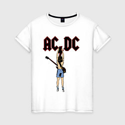 Женская футболка Angus Young