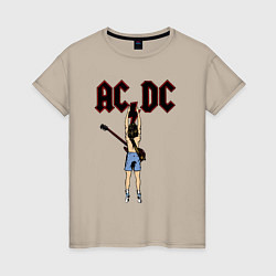 Женская футболка Angus Young