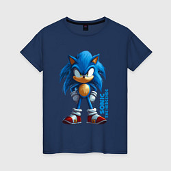 Женская футболка Sonic - poster style