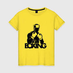 Женская футболка Boxing art