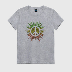 Женская футболка Peace splash